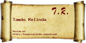 Tamás Relinda névjegykártya